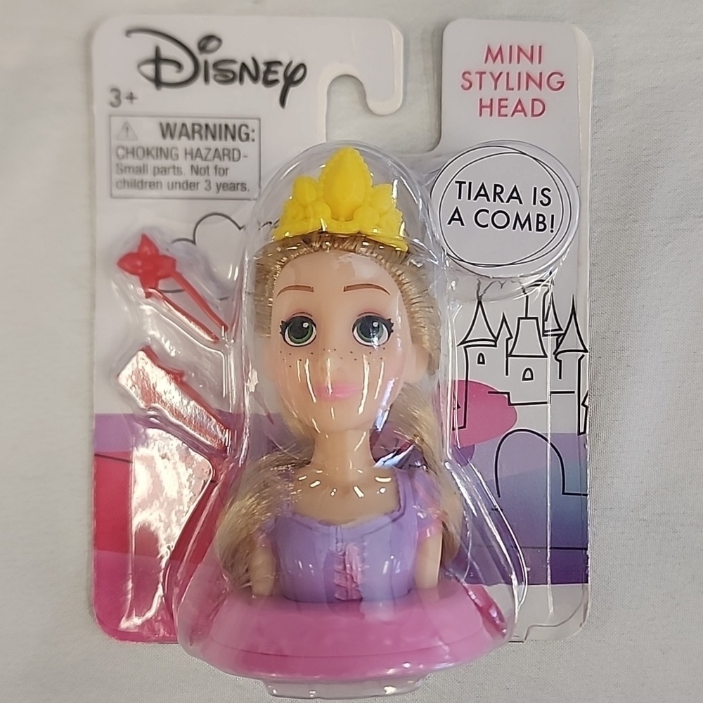 Disney Mini Styling Head with Yellow Crown Disney Princess Head Blond - Picture 2 of 7